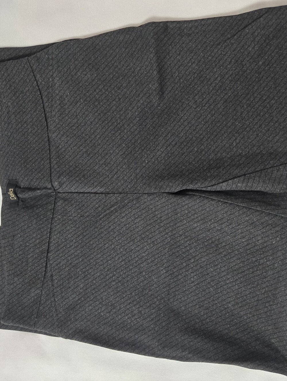 Charcoal Gray Textured Pants